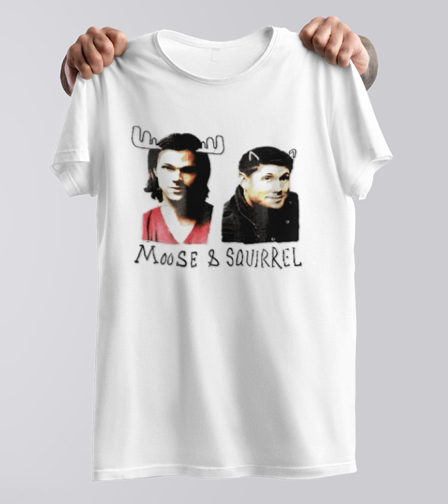 Moose And Squirrel Sam And Dean Winchester Supernatural T-Shirt