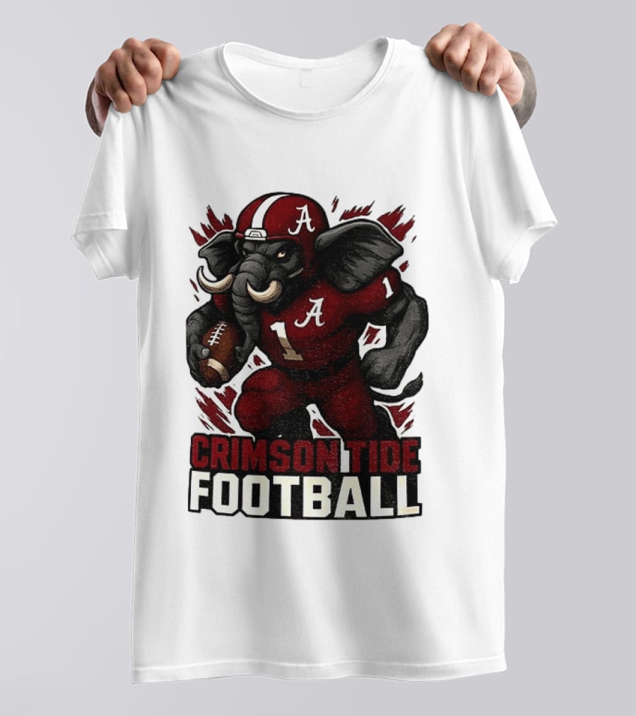 Crimson Tide Football Elephant Alabama A 1 T-Shirt