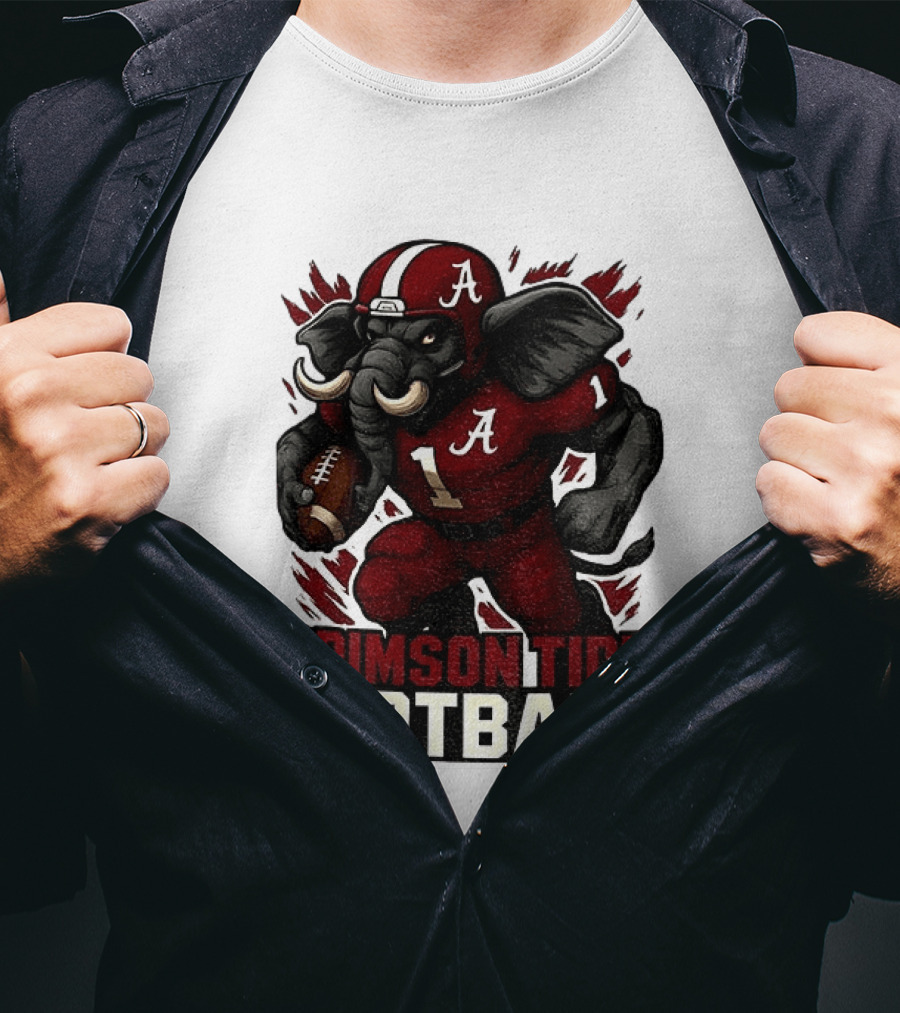 Crimson Tide Football Elephant Alabama A 1 T-Shirt