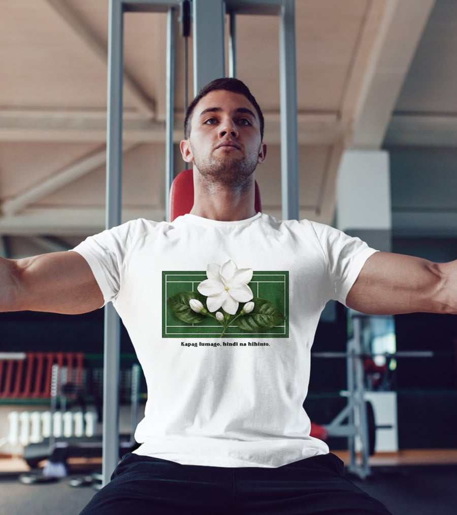 Alex Eala Sampaguita Kapag Lumago Tennis Court Motif T-Shirt