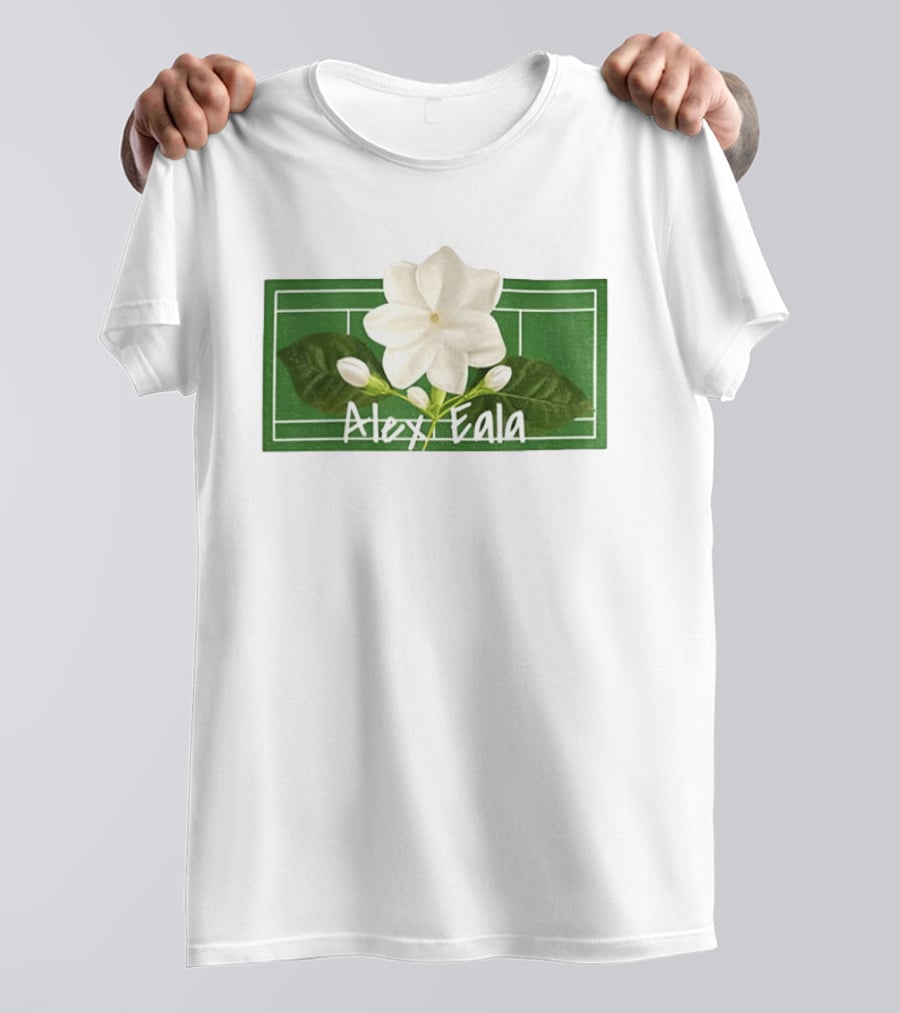 Alex Eala Sampaguita Tennis Court Blossom T-Shirt