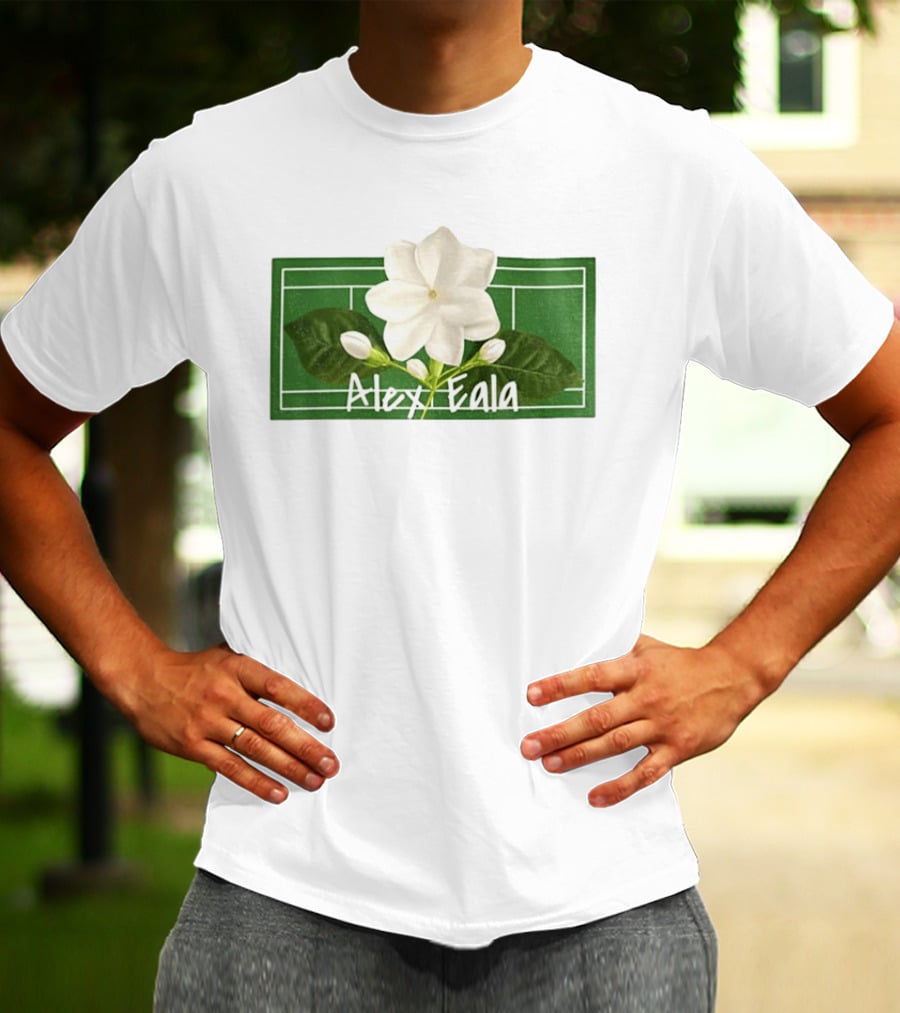 Alex Eala Sampaguita Tennis Court Blossom T-Shirt