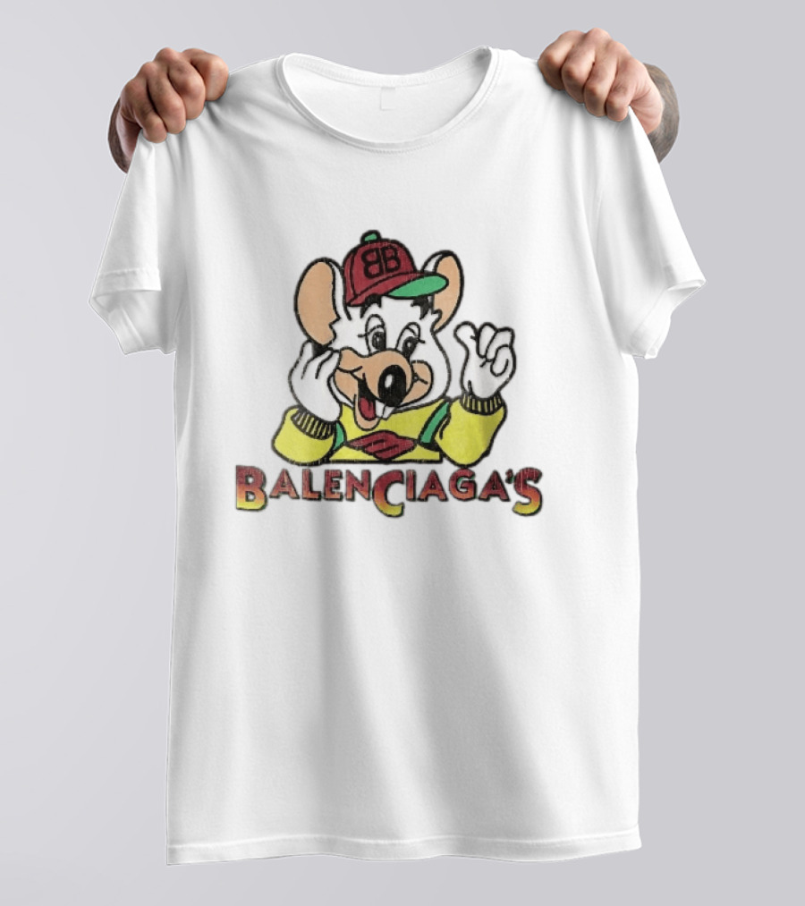 Balenciagas BB Mouse Cap Distressed T-Shirt