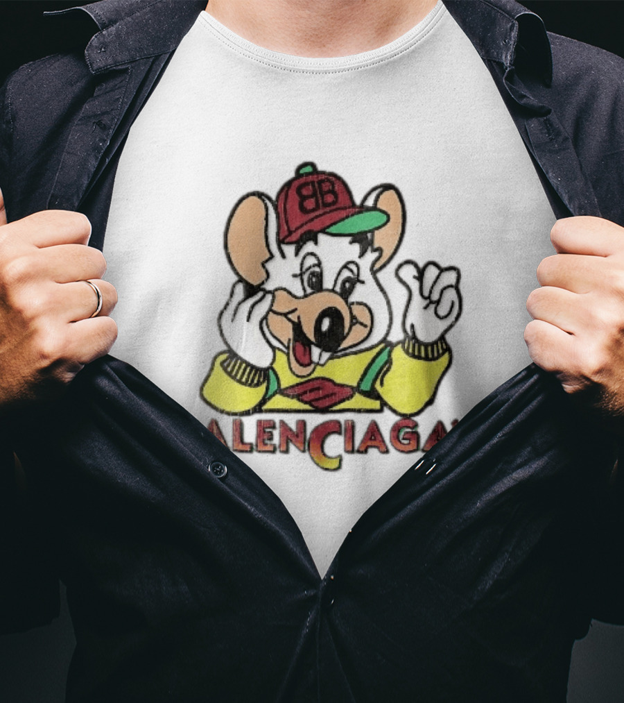 Balenciagas BB Mouse Cap Distressed T-Shirt