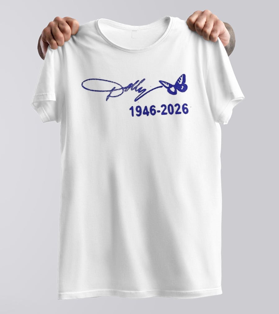 Dolly Parton Signature Butterfly 1946 2026 T-Shirt