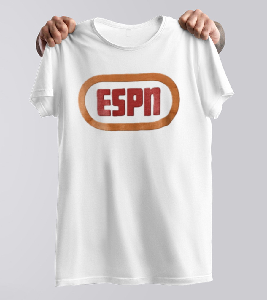 ESPN Oval Border Classic Style Retro Sports T-Shirt