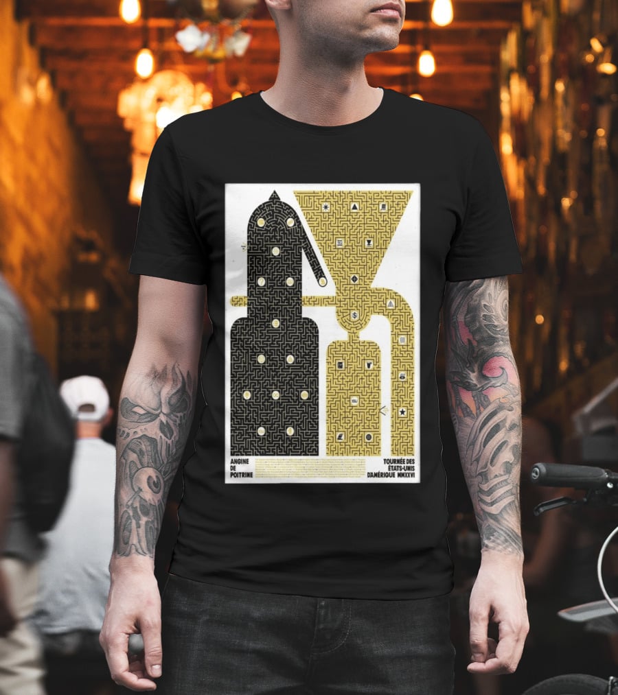Angine De Poitrine Tournée Des États Unis D'Amérique MMXXVI Tour Music Limited T-Shirt