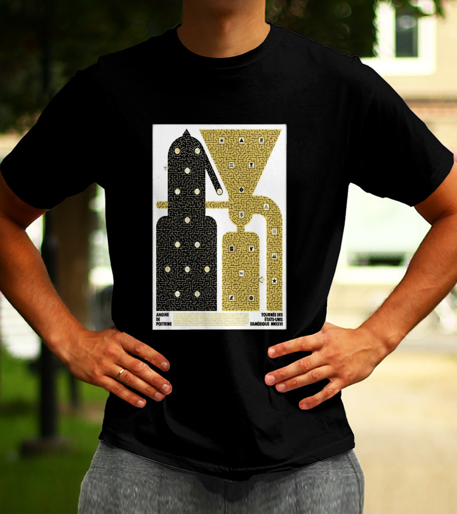 Angine De Poitrine Tournée Des États Unis D'Amérique MMXXVI Tour Music Limited T-Shirt