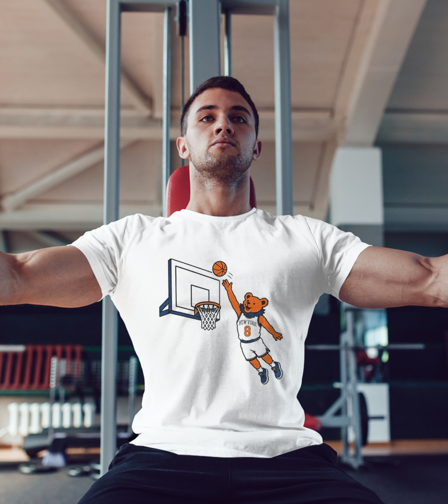 New York Knicks Grateful Dead Dancing Bear Basketball OG Anunoby Tip T-Shirt