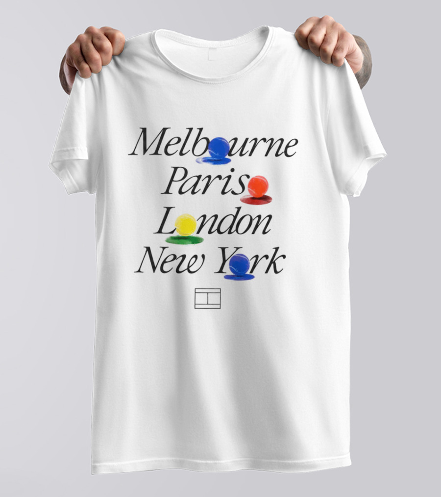 Melbourne Paris London New York Ludo Pieces T-Shirt