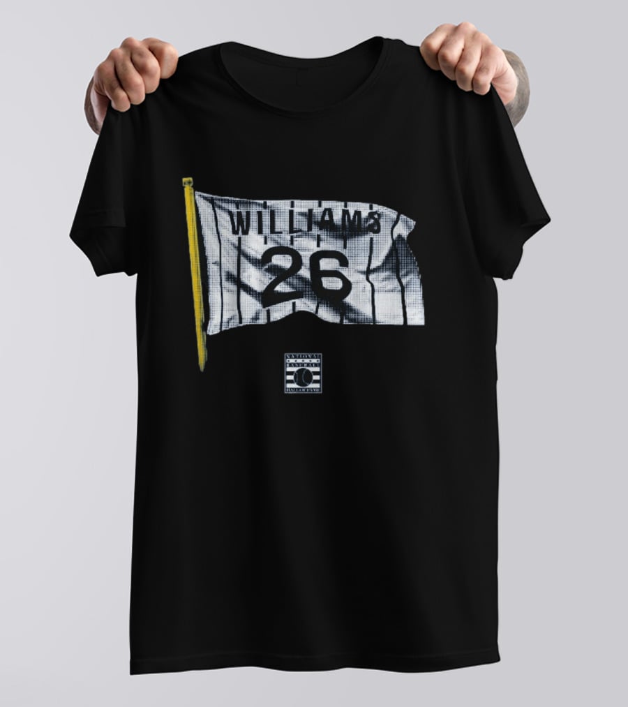 Williams 26 Flag National Baseball Hall Of Fame T-Shirt