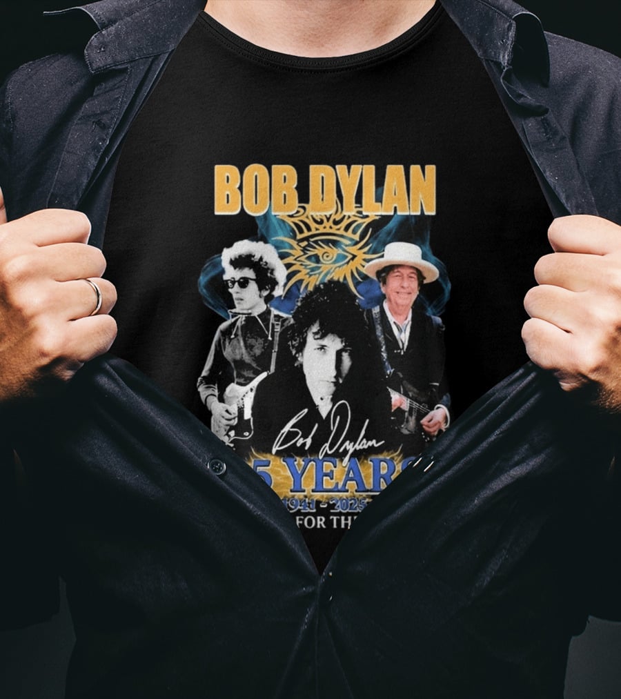 Bob Dylan 85 Years 1941 2025 Thank You For The Memories T-Shirt