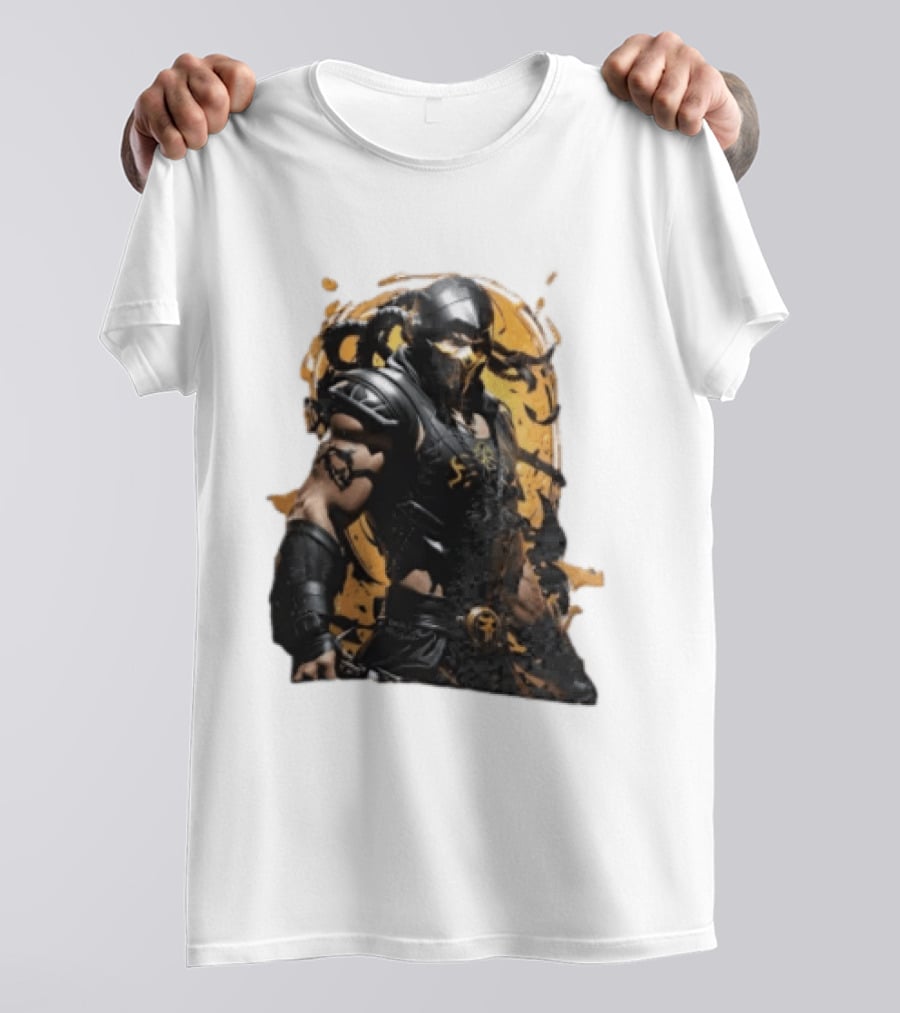 Mortal Kombat Scorpion Warrior Fighter T-Shirt