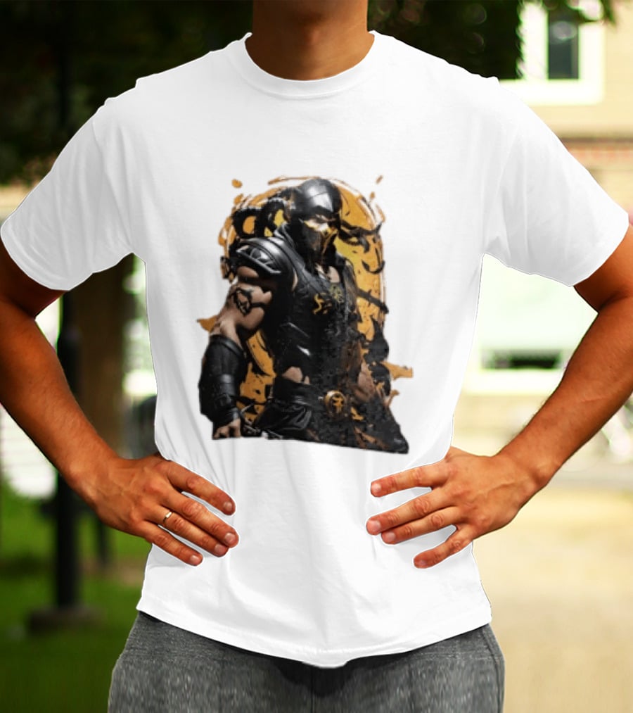Mortal Kombat Scorpion Warrior Fighter T-Shirt