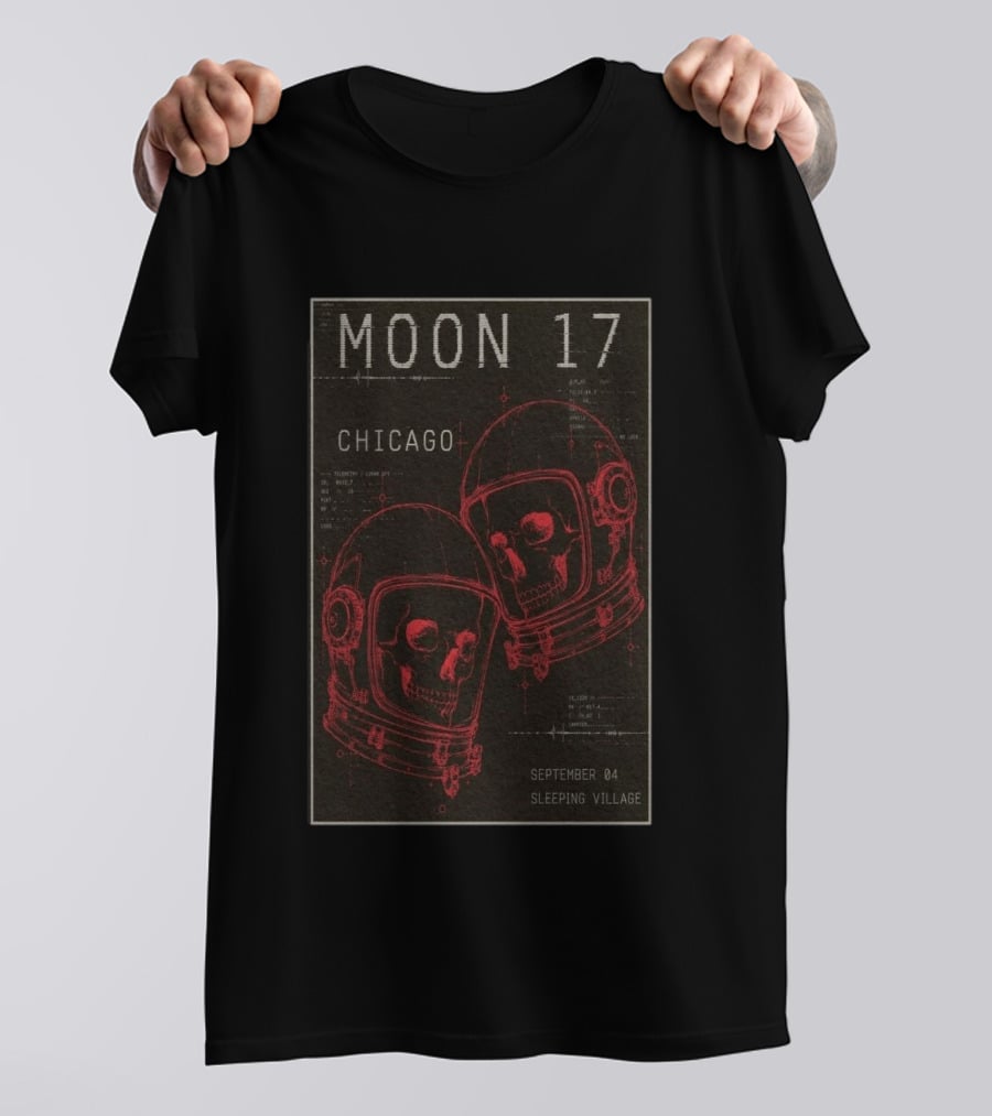 MOON 17 Chicago September 4 Sleeping Village Concert T-Shirt