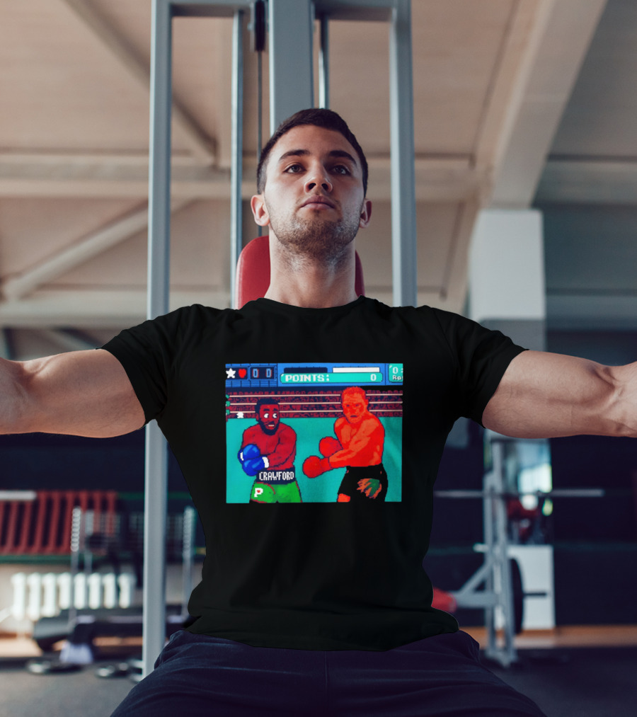 Crawford Vs Canelo Retro Boxing Arcade Game Showdown T-Shirt