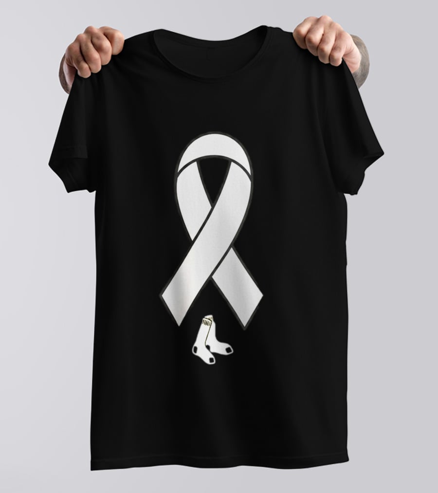 Boston Red Sox Childhood Cancer Awareness Ribbon 2026 T-Shirt