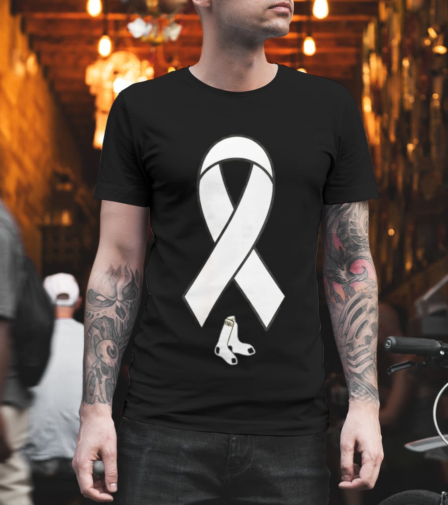 Boston Red Sox Childhood Cancer Awareness Ribbon 2026 T-Shirt