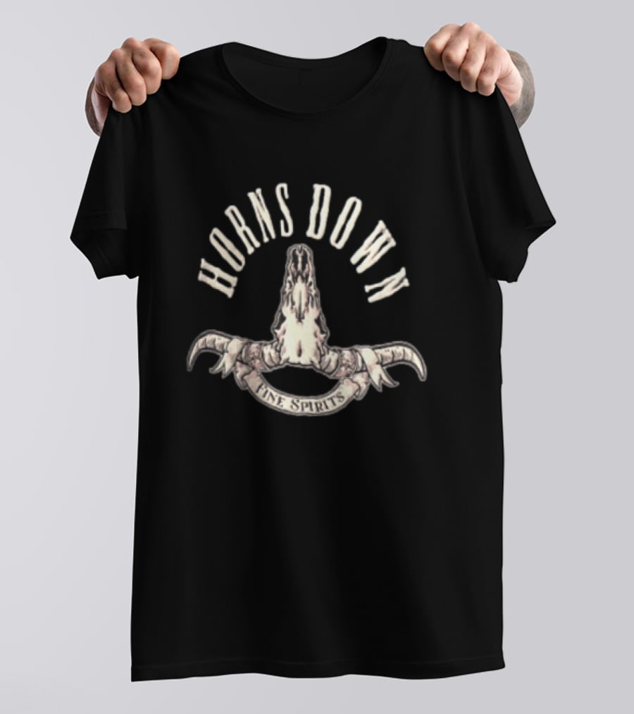 Horns Down Fine Spirits Distinctive T-Shirt