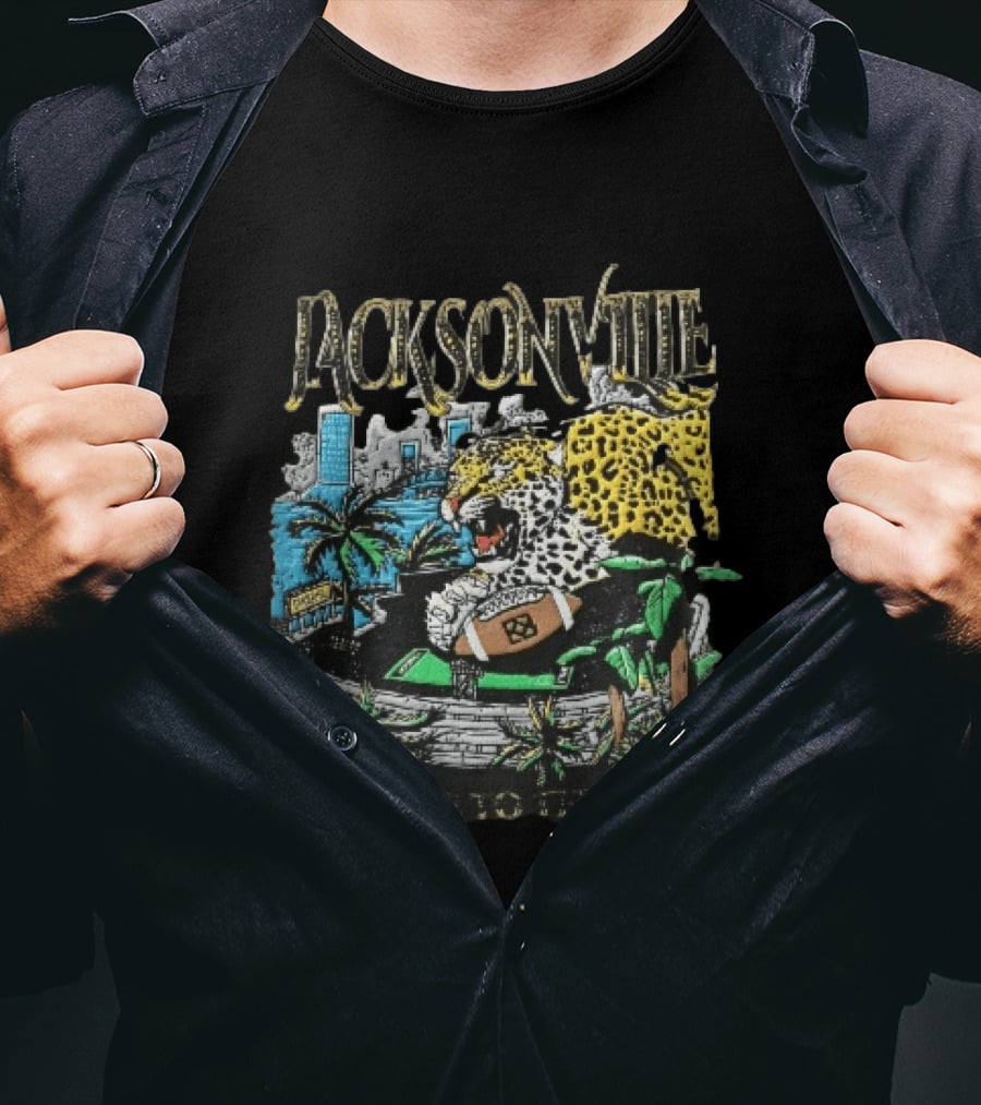 Jacksonville Welcome To The Jungle Leopard Football Stadium T-Shirt