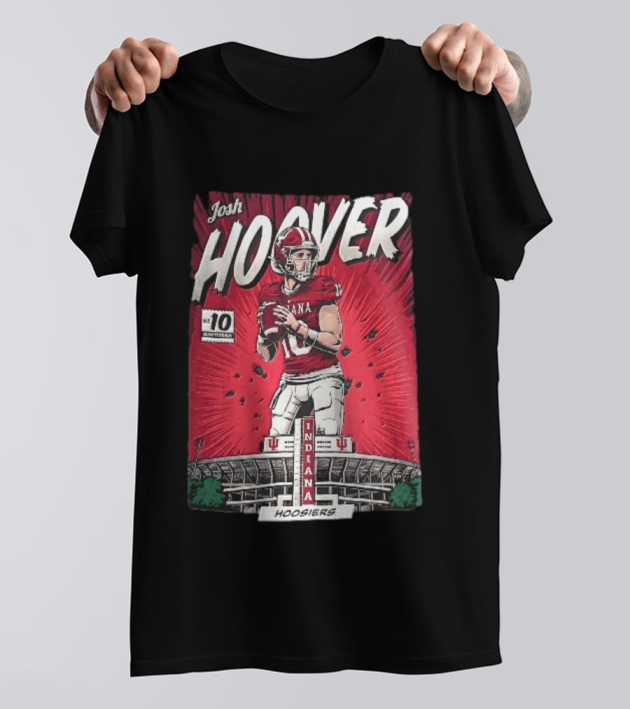 Josh Hoover Indiana Hoosiers Football Quarterback No 10 T-Shirt