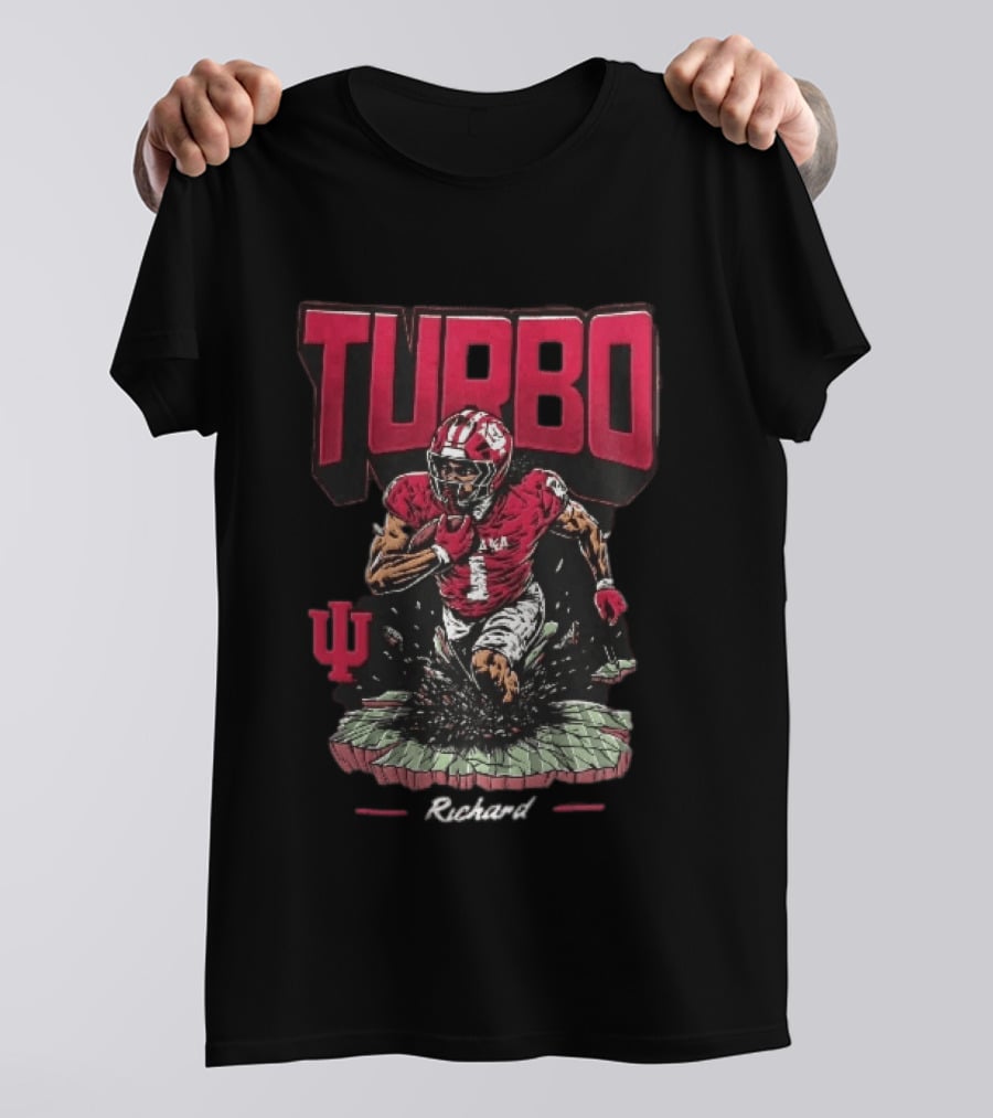 Turbo Richard Indiana Football Running Back Explosion T-Shirt