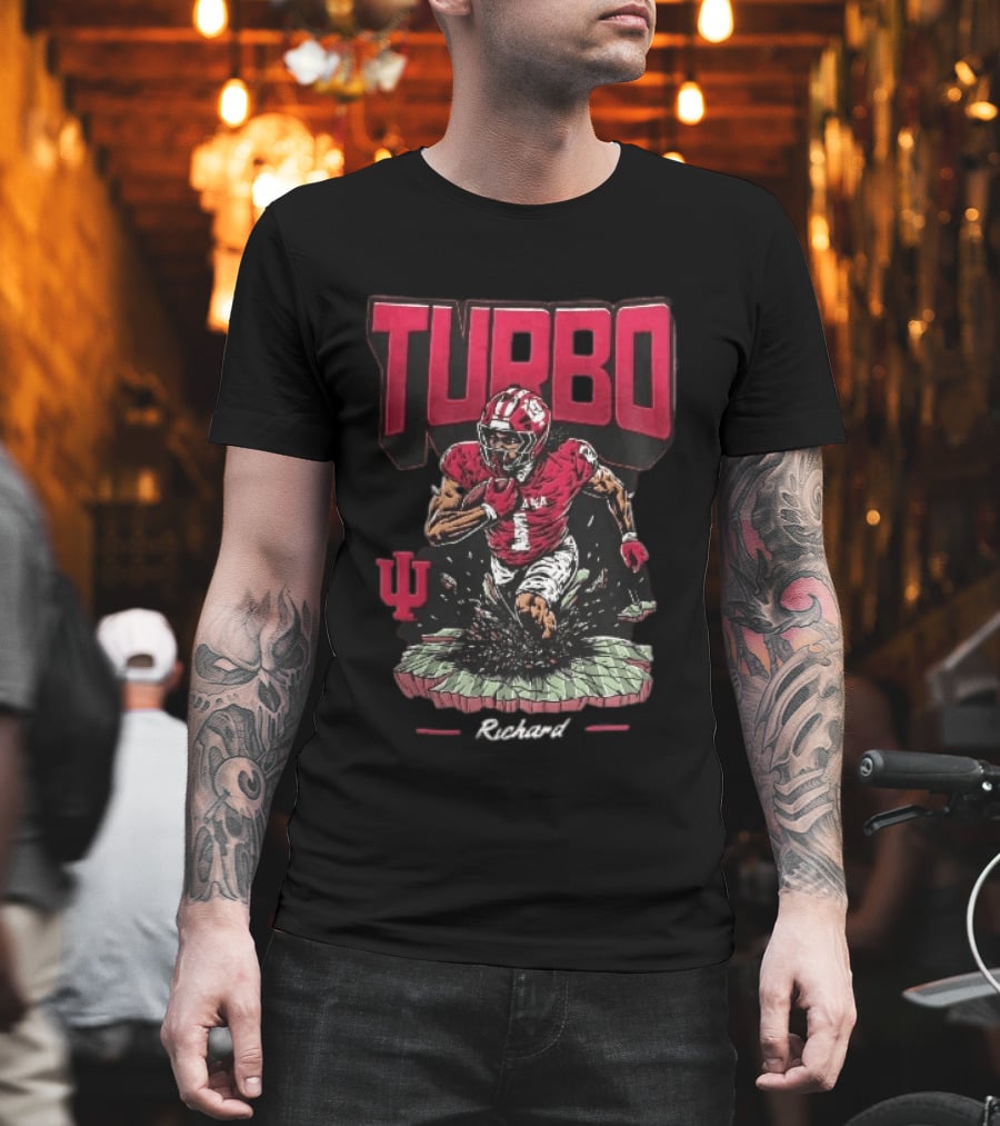 Turbo Richard Indiana Football Running Back Explosion T-Shirt