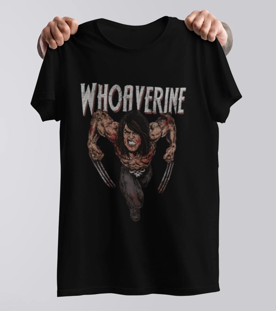 Whoaeverine Wolverine Claw Warrior Fantasy T-Shirt