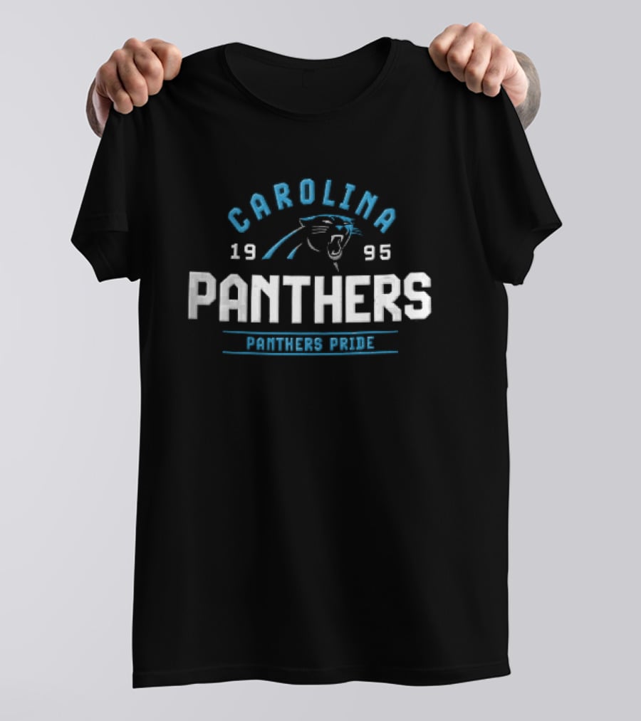 Carolina Panthers 1995 Panther Pride Roaring Head T-Shirt