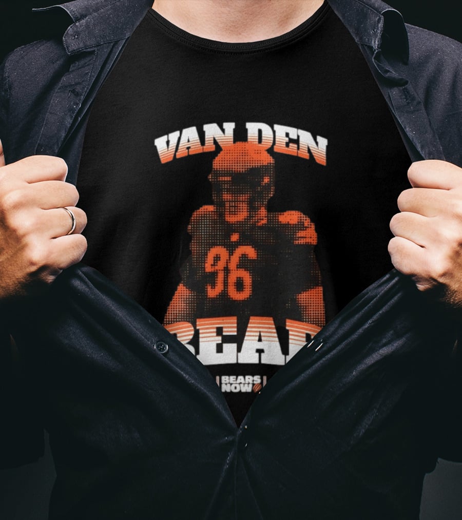 Van Den Bear Chicago Bears 36 T-Shirt