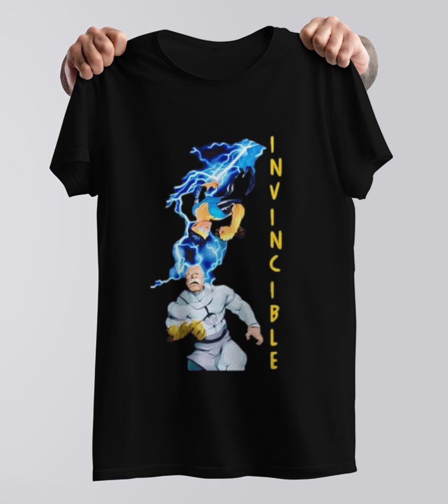 Invincible Vs Conquest Lightning Battle T-Shirt