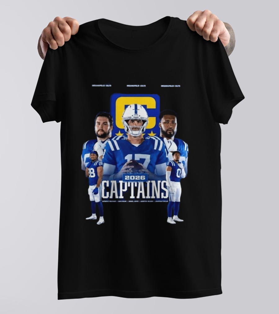 Colts Football 2026 Captains Sports Team T-Shirt