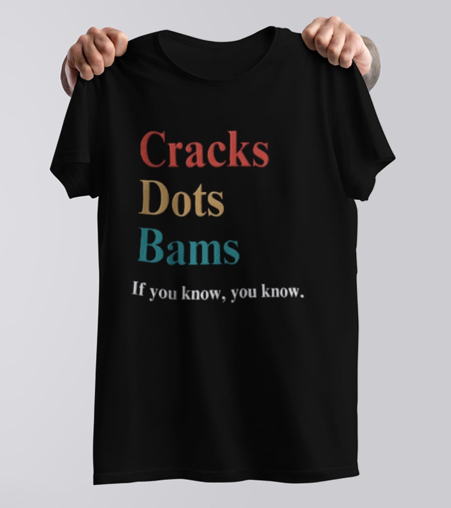 Cracks Dots Bams If You Know You Know Mahjong Tile Set Clever Reference T-Shirt