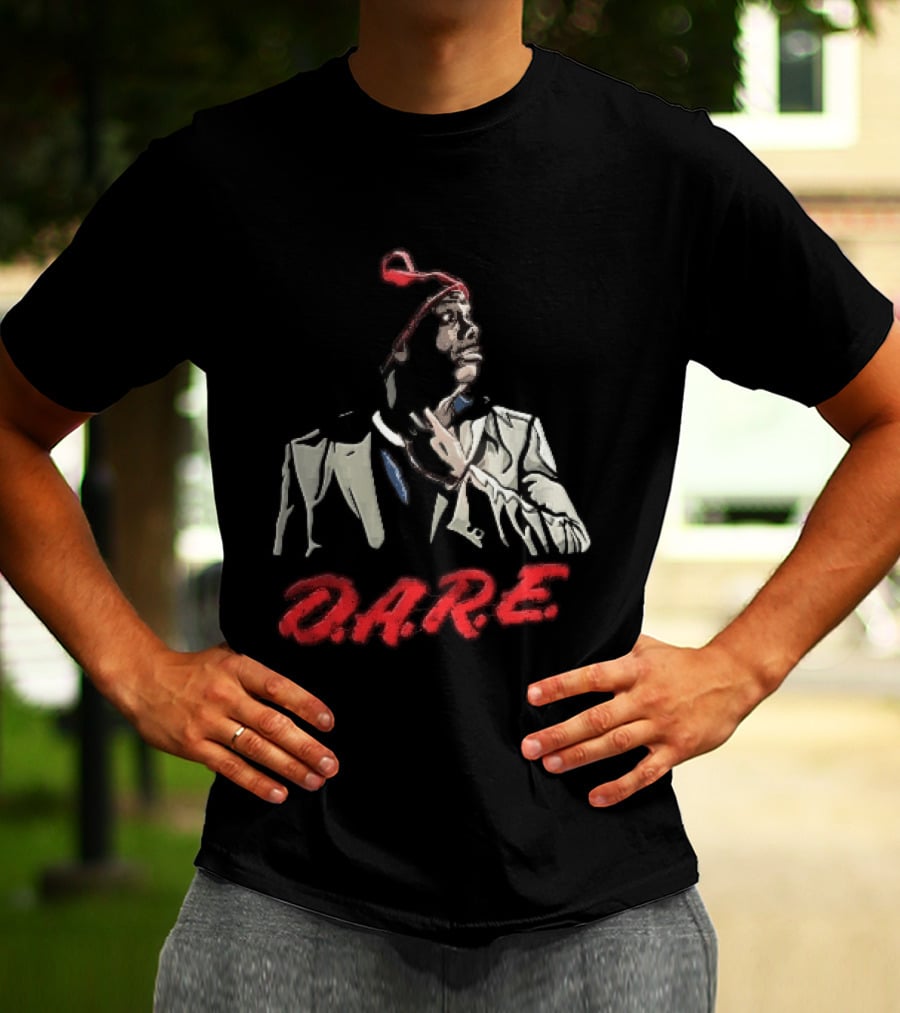 Tyrone Biggums D.A.R.E. Red Beanie Caricature T-Shirt