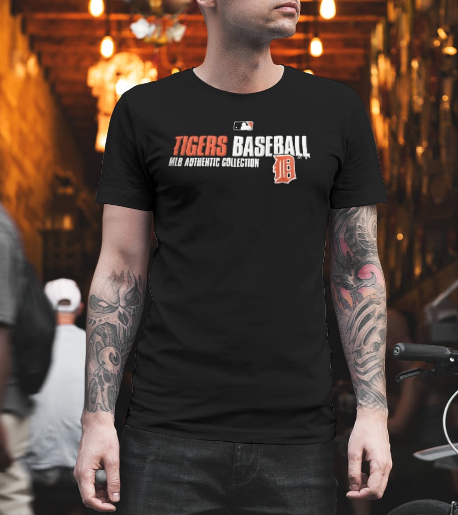 Detroit Tigers MLB Authentic Collection Old English D Baseball T-Shirt