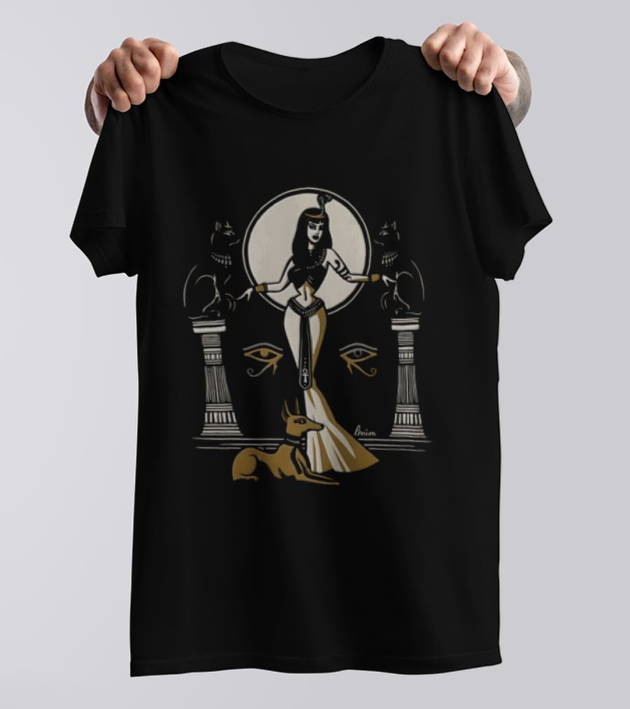 Egyptian Goddess Anubis Cats Iconic Ancient T-Shirt