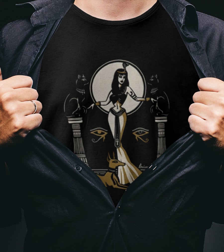 Egyptian Goddess Anubis Cats Iconic Ancient T-Shirt