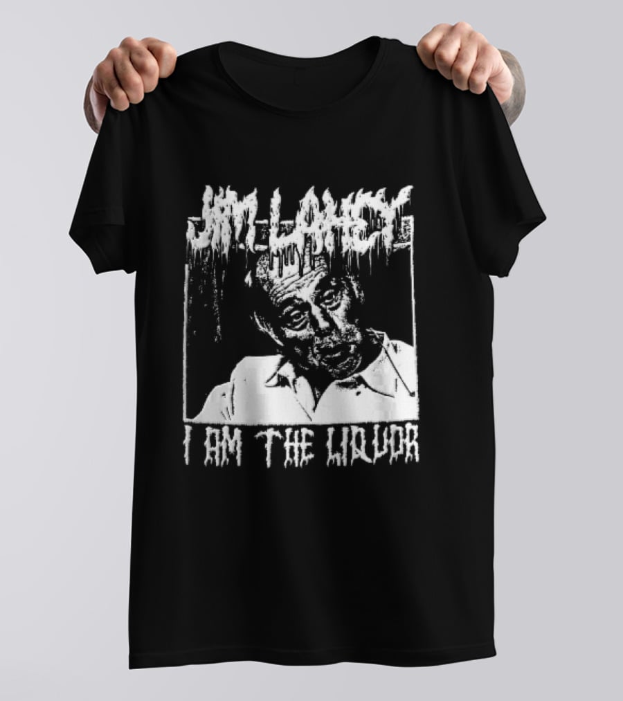 Jim Lahey I Am The Liquor Death Metal Halftone T-Shirt