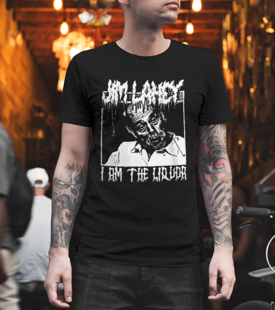 Jim Lahey I Am The Liquor Death Metal Halftone T-Shirt