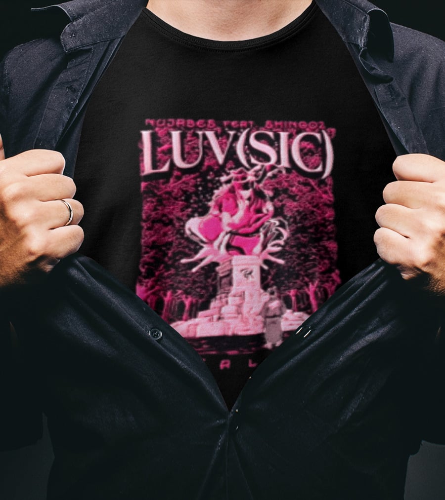 Nujabes Feat Shing02 Luv Sic Hexalogy Pink Statue Visual T-Shirt