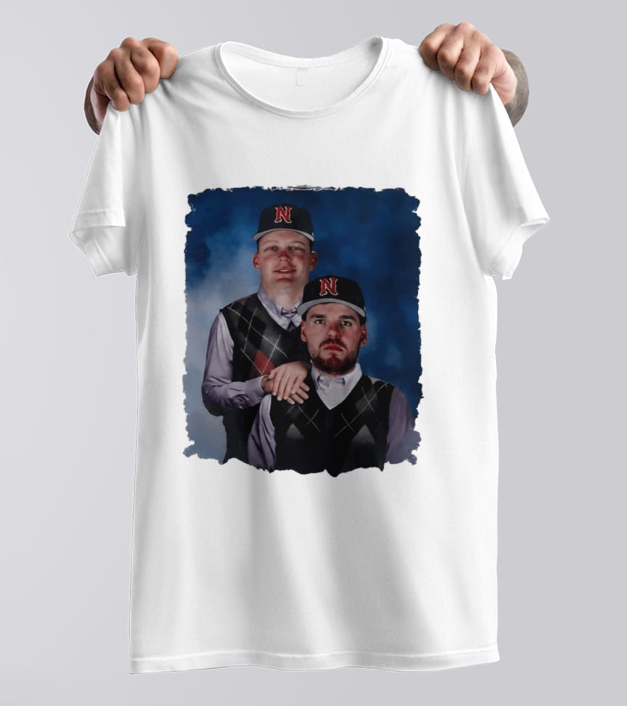 Brock Wilken And Luke Step Brothers N Cap Baseball T-Shirt
