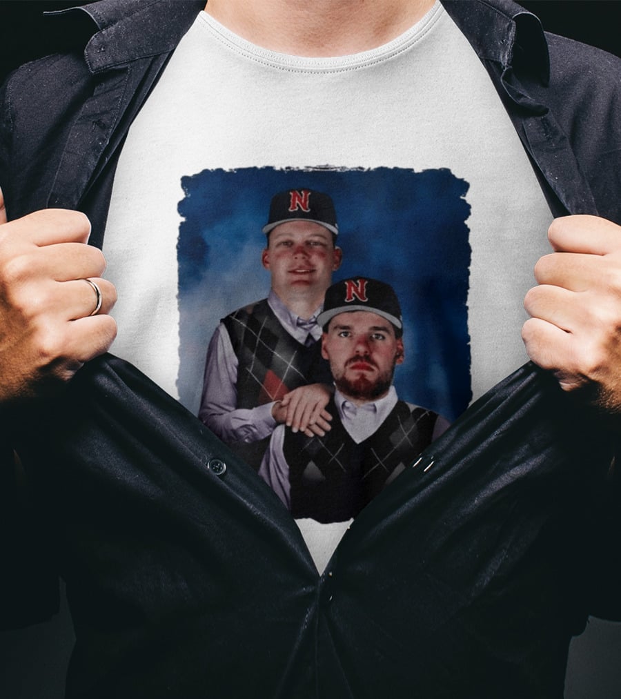Brock Wilken And Luke Step Brothers N Cap Baseball T-Shirt