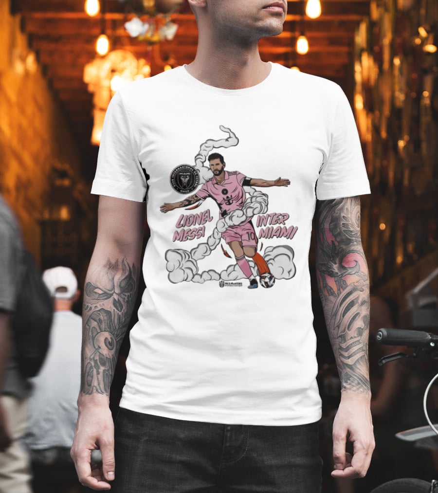 Lionel Messi Inter Miami CF 10 Soccer Player Pose MLS T-Shirt