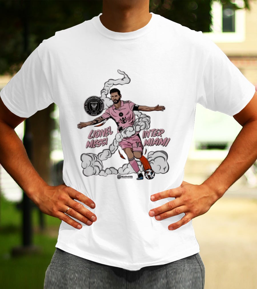 Lionel Messi Inter Miami CF 10 Soccer Player Pose MLS T-Shirt