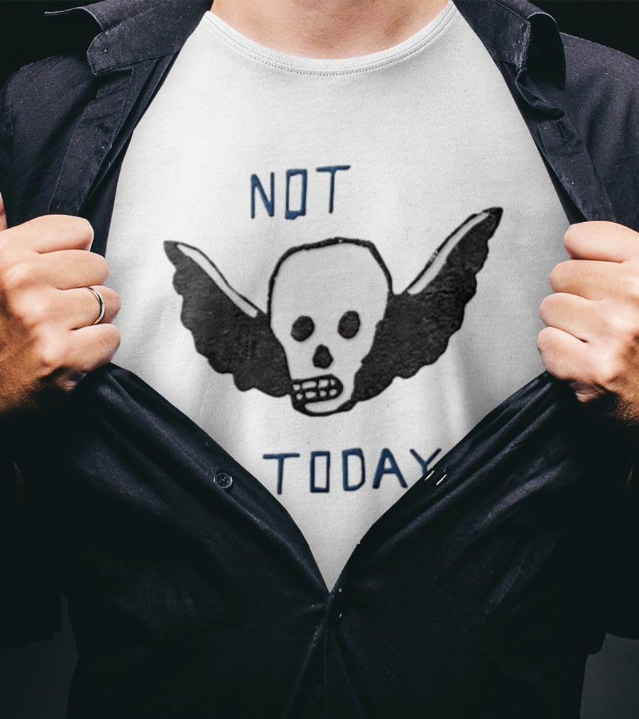 Outer Banks Not Today Skull Winged Graphic Chase Stokes John B T-Shirt