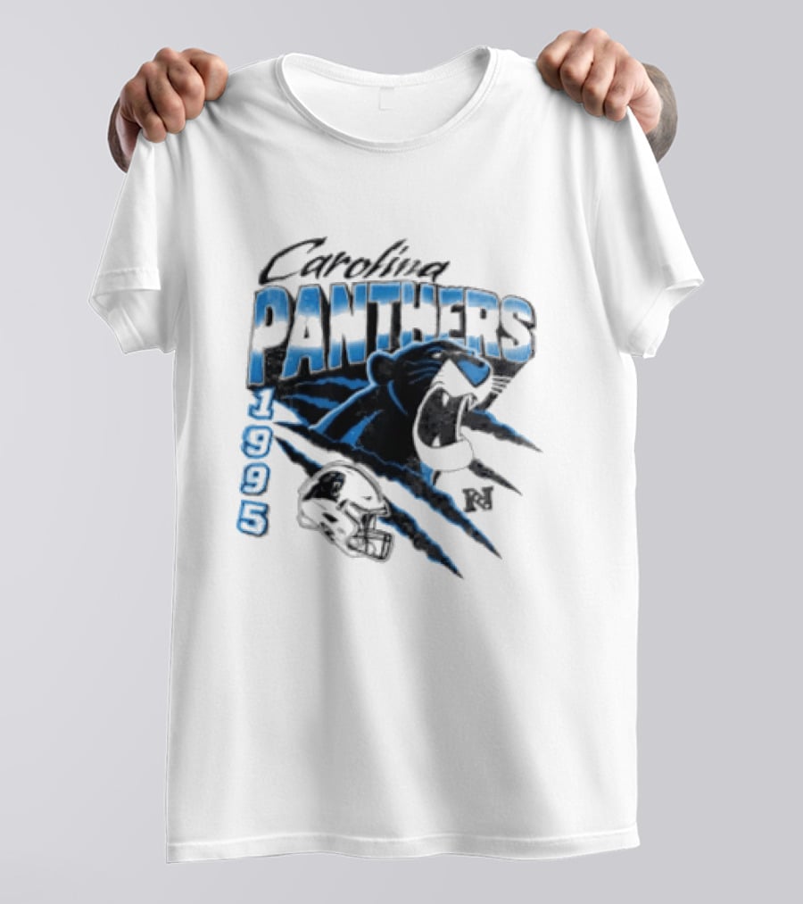 Carolina Panthers 1995 Bagheera All Star Scratch Claws T-Shirt