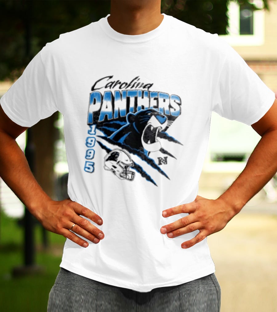 Carolina Panthers 1995 Bagheera All Star Scratch Claws T-Shirt