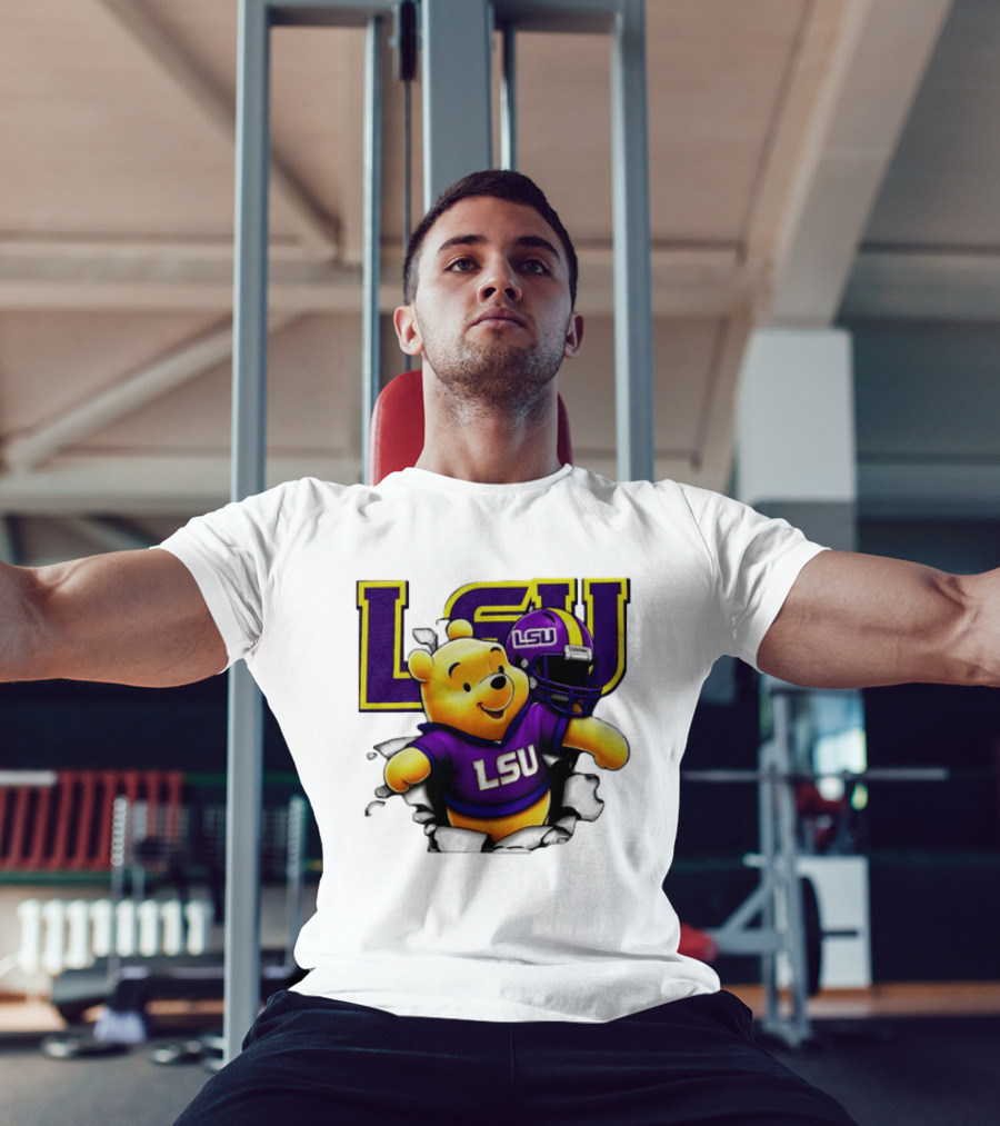 LSU Tigers Winnie The Pooh Football Team T-Shirt