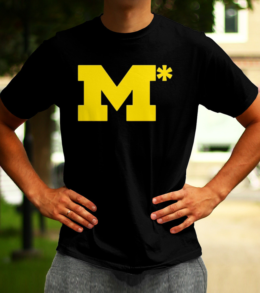 Michigan Wolverines M Asterisk 0.01 Seconds T-Shirt