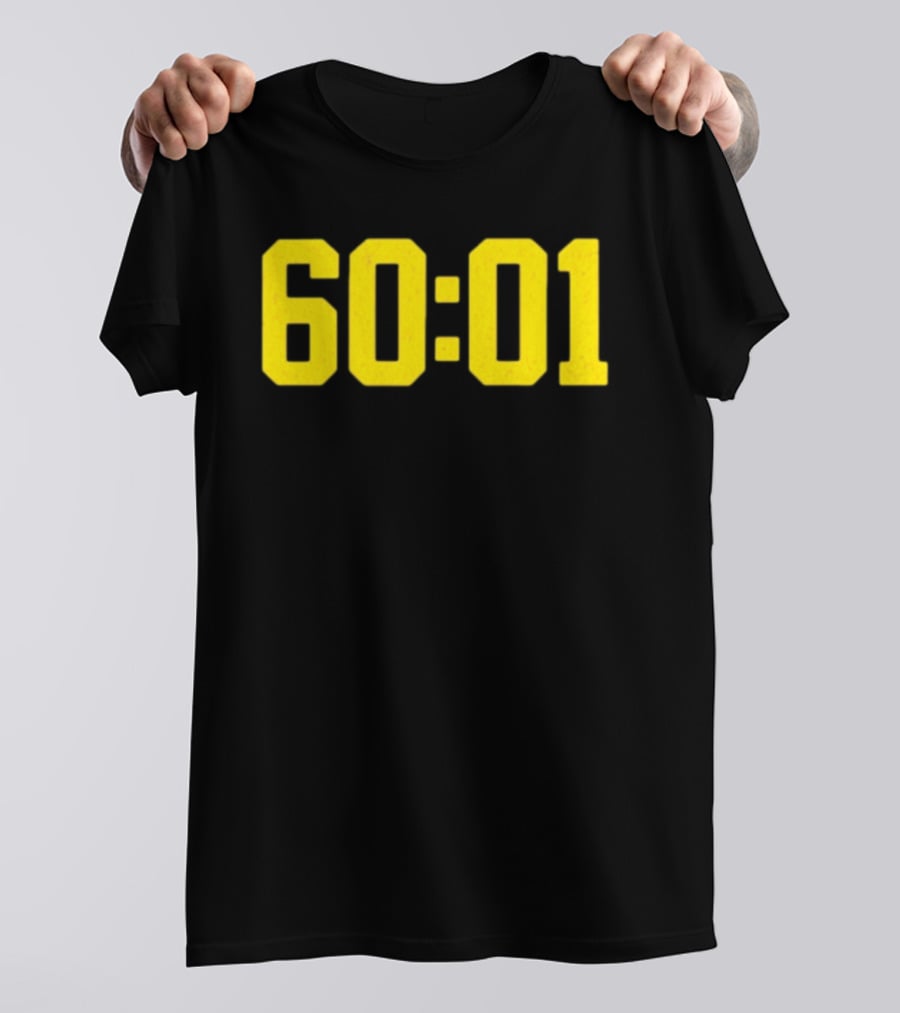 Michigan Wolverines 60 01 Sports Team Victory Time Code T-Shirt
